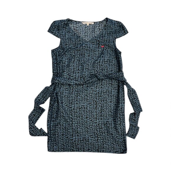 Rachel Roy Teal Printed Belted Dress - Picture 2 of 2